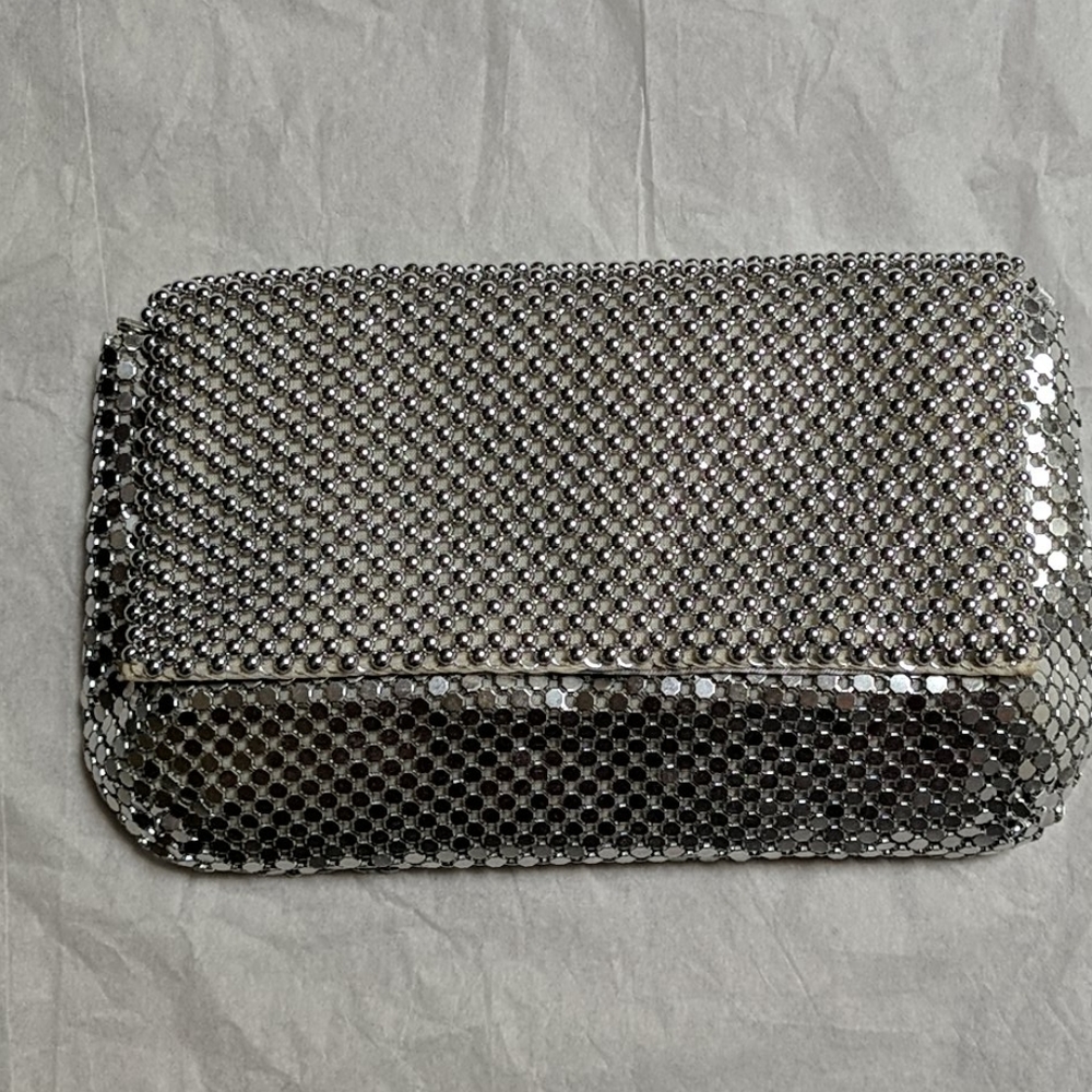 Silver Mesh Clutch
